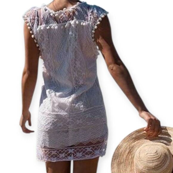AMAZON LACE TUNIC/DRESS SZ.S EUC.  GORGEOUS TUNIC IN EXCELLENT USED CONDITION. - Picture 2 of 7